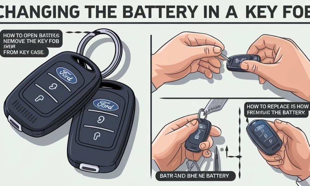 How do you change the battery in a Ford key fob