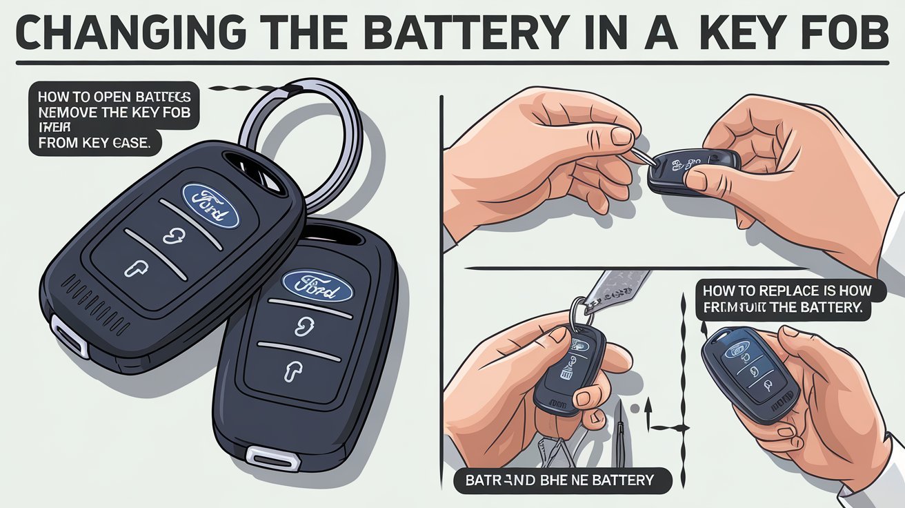 How do you change the battery in a Ford key fob